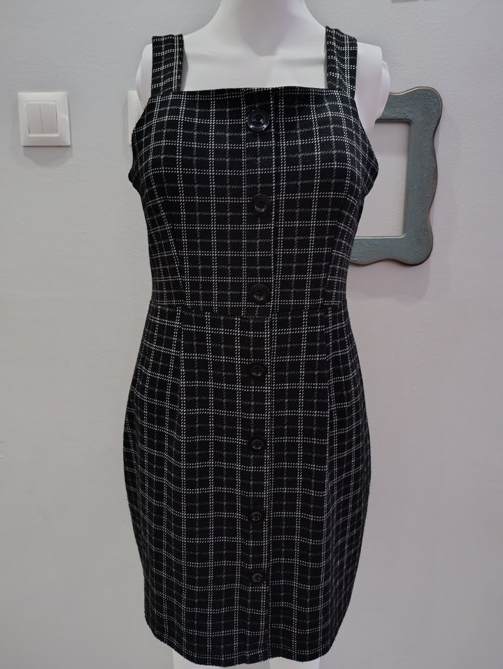 Trendyol Ekose Elbise 40 Beden - Görsel 4