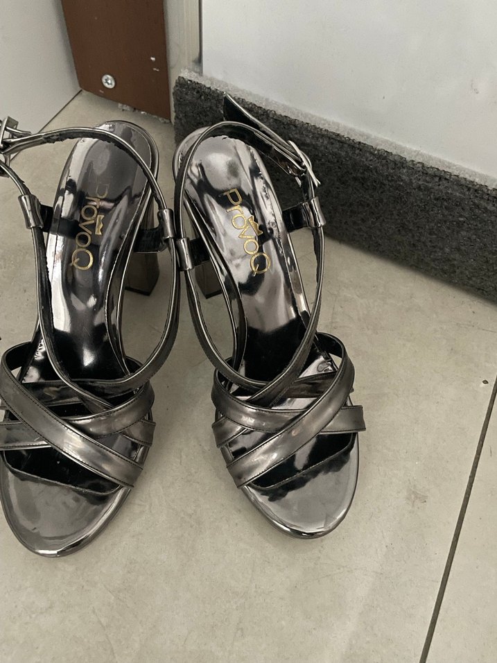 Gri abiye ayakkabı - Görsel 4