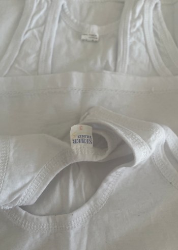 Beyaz Çocuk Atlet 6'lı Paket - Görsel 3