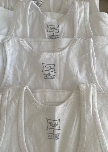 Beyaz Çocuk Atlet 6'lı Paket - Görsel 2