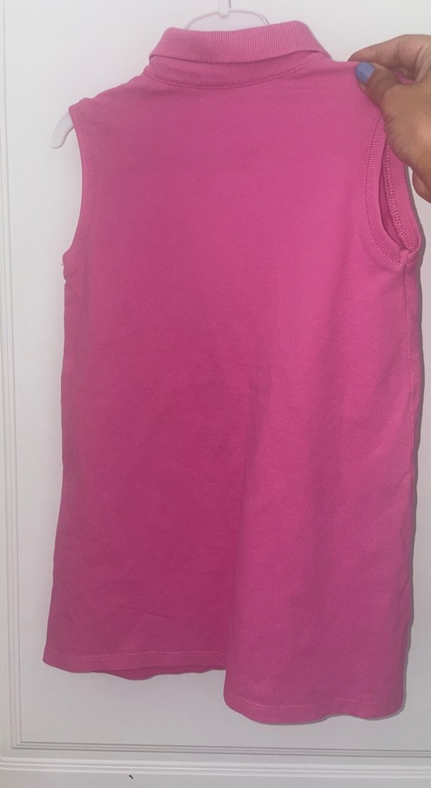 Kolsuz Pembe Kız Polo Tişört - Görsel 2