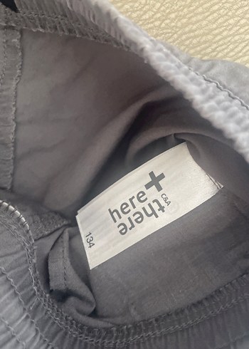 Gri Rahat Kesim Keten Erkek çocuk  Bermuda Şort - Görsel 4