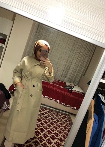 38 Beden Bej Uzun Kadın Kaban - SUUD