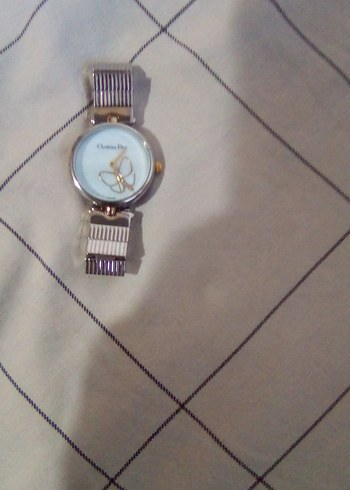 Beyaz Parlak Kemerli Kadın Kol Saati Christian Dior