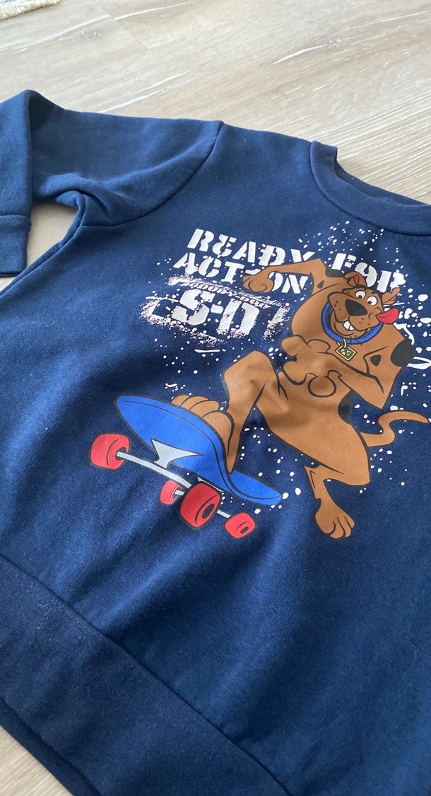 Scooby Doo Baskılı Erkek Çocuk Sweatshirt - Görsel 2