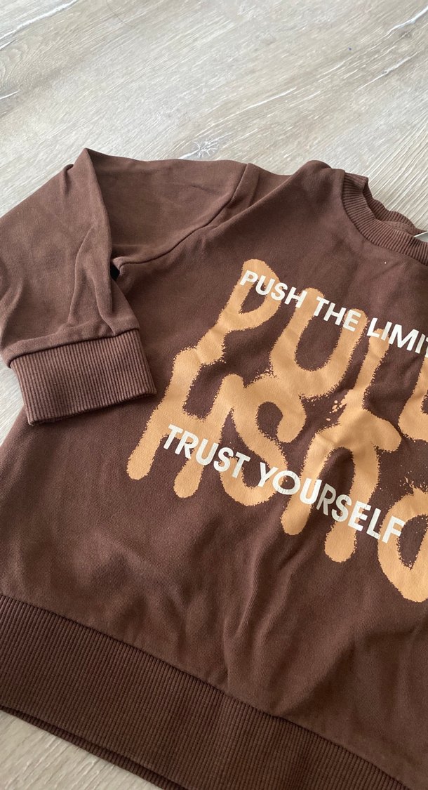 Erkek Çocuk Kahverengi Sweatshirt - Görsel 2