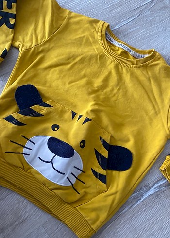 Sarı Erkek Çocuk Sweatshirt - Görsel 2