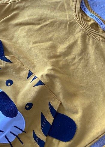 Sarı Erkek Çocuk Sweatshirt - Görsel 3