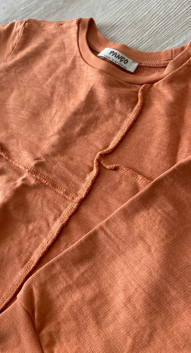 Erkek Çocuk Keten Kumaşlı Uzun Kollu Sweatshirt - Görsel 4