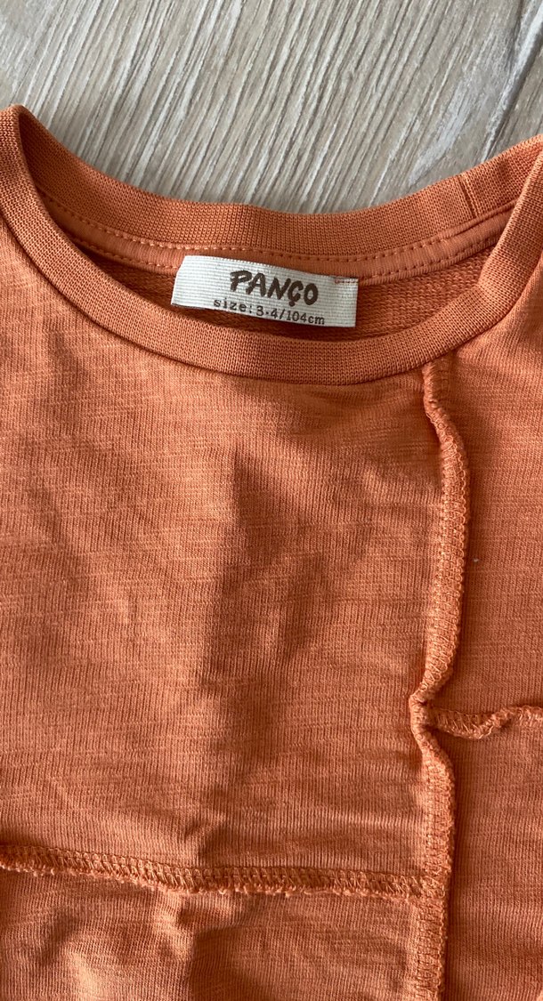 Erkek Çocuk Keten Kumaşlı Uzun Kollu Sweatshirt - Görsel 3