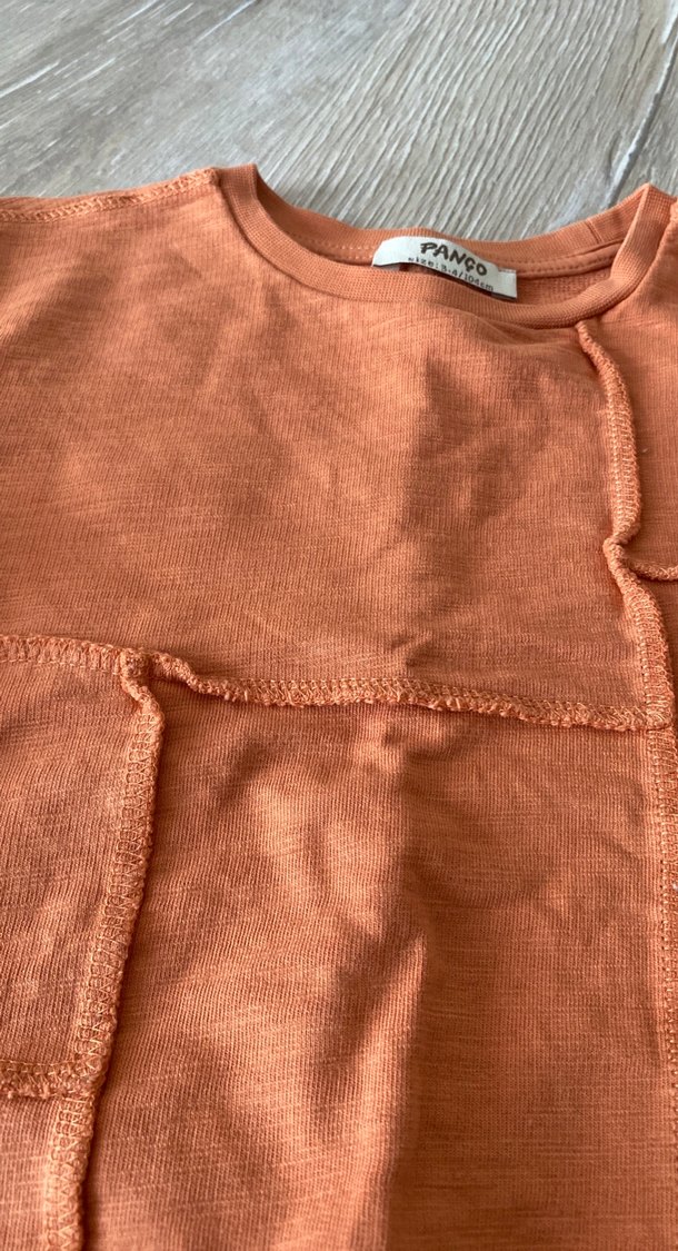 Erkek Çocuk Keten Kumaşlı Uzun Kollu Sweatshirt - Görsel 2