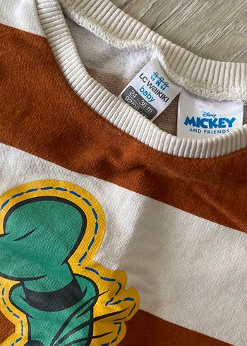 Kahverengi Çizgili Erkek Sweatshirt - Görsel 3