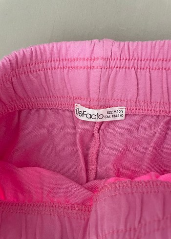 Defacto Pembe kız çocuk Rahat Kesim Eşofman Altı