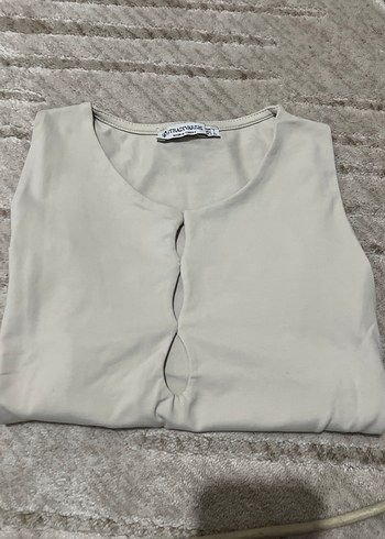 Stradivarius Bej Kolsuz crop