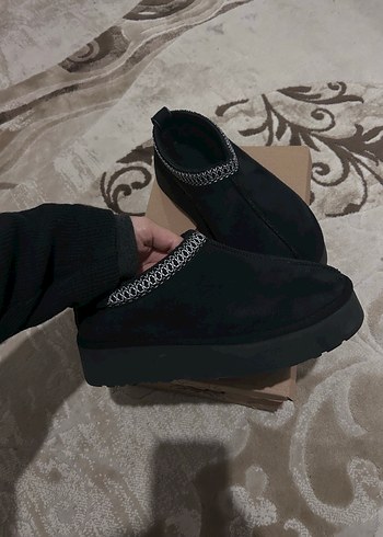 Ugg Siyah Suet Platform Bot