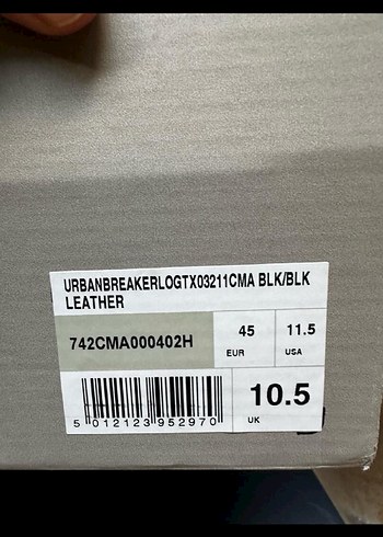 Lacoste Urban Breaker Erkek Siyah Sneaker 45