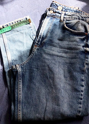 İthal Zara Mavi Kot Kadın Pantolon - Görsel 3