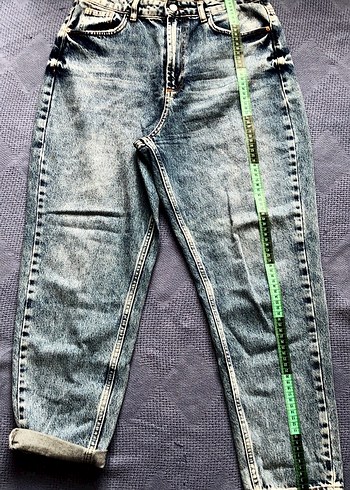 İthal Zara Mavi Kot Kadın Pantolon - Görsel 6