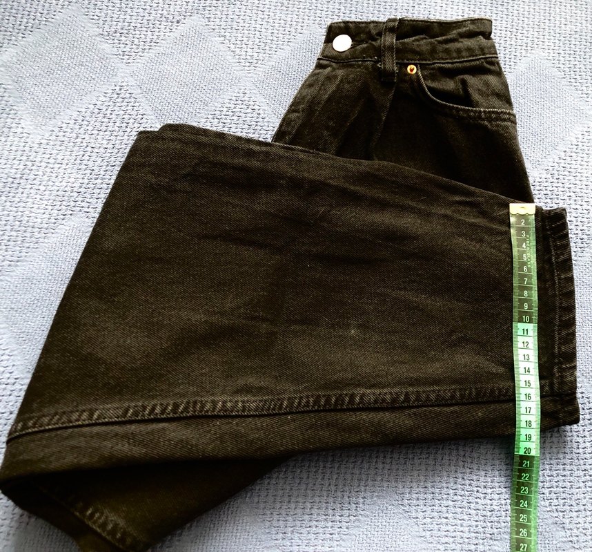 Siyah kadın kot pantolon - Görsel 2