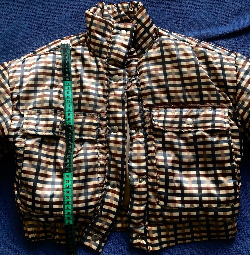 Düğmeli, Kareli Kahverengi Midi Ceket - Görsel 2