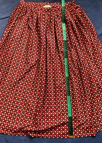 Pull&BEAR Renkli Desenli Uzun Etek - Görsel 4