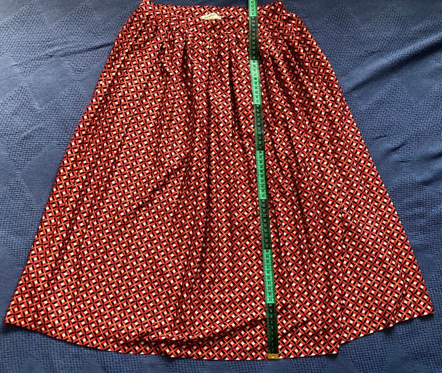 Pull&BEAR Renkli Desenli Uzun Etek - Görsel 4