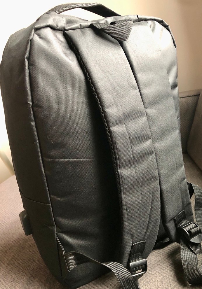 Erkek Siyah Fermuarlı Sırt Çantası - Görsel 4