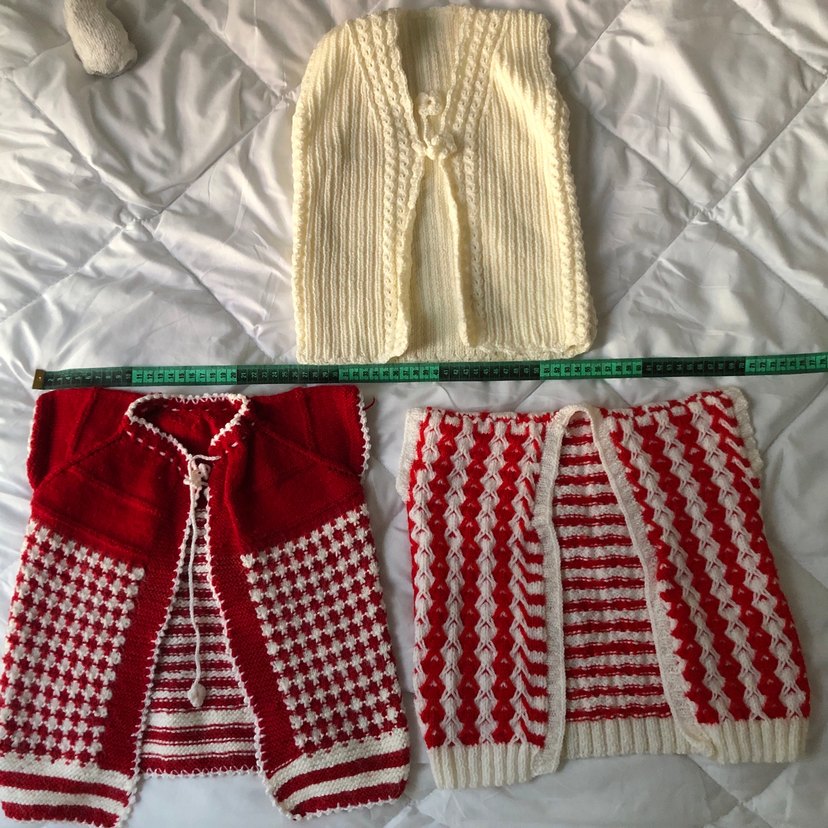 Kız Çocuk Renkli Örgü Yelek - Görsel 3