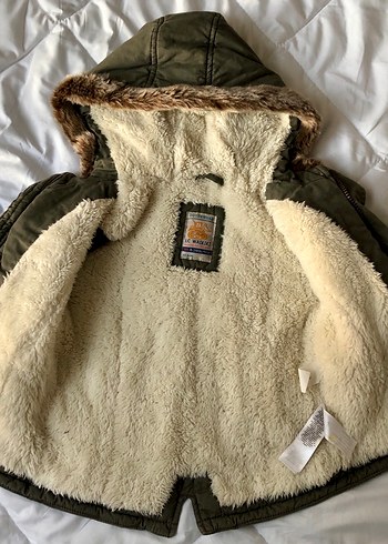 Kürk Detaylı Kamuflaj Desenli Erkek Çocuk Mont - Görsel 2