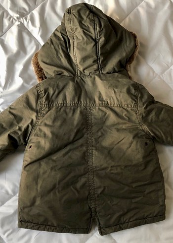 Kürk Detaylı Kamuflaj Desenli Erkek Çocuk Mont - Görsel 4