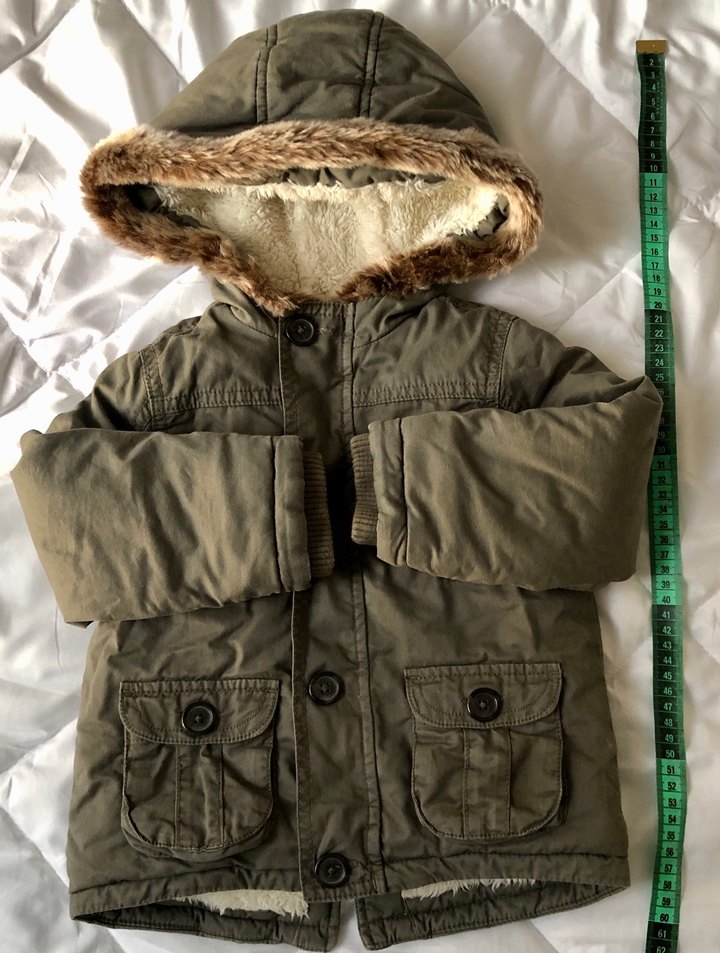 Kürk Detaylı Kamuflaj Desenli Erkek Çocuk Mont - Görsel 5