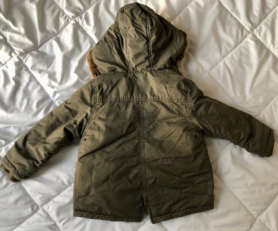 Kürk Detaylı Kamuflaj Desenli Erkek Çocuk Mont - Görsel 4