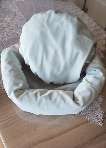 Pastel Turkuaz kedi Yatağı - Görsel 3