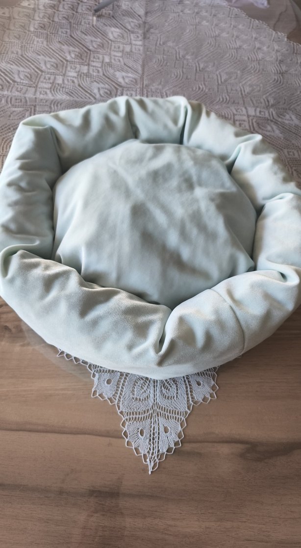 Pastel Turkuaz kedi Yatağı - Görsel 5