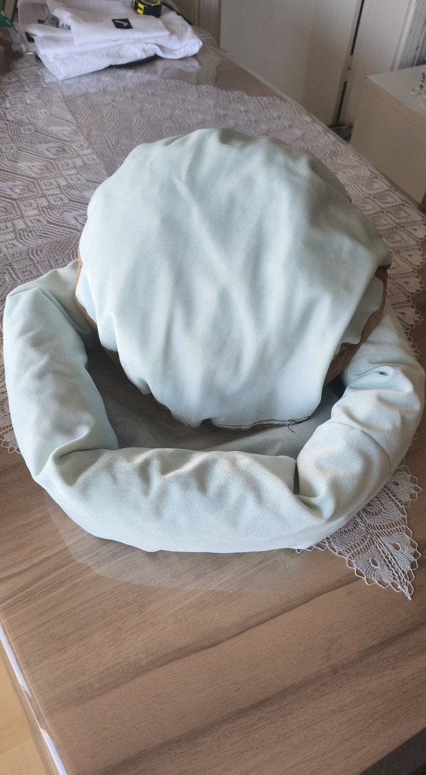 Pastel Turkuaz kedi Yatağı - Görsel 3