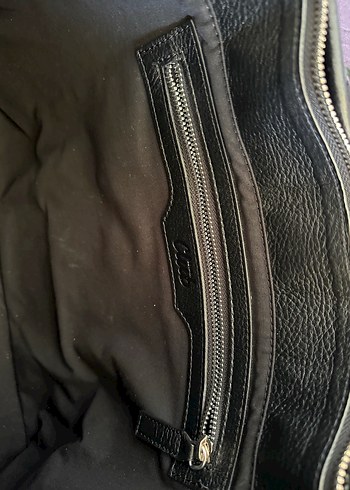 Beden siyah Renk Siyah Deri Püsküllü Biker Kadın Çanta