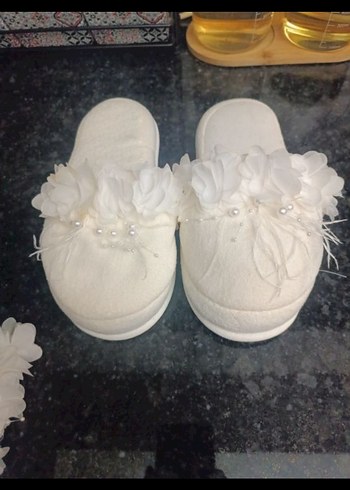 Beyaz Boncuklu Bohem Saç Aksesuarı - Görsel 3