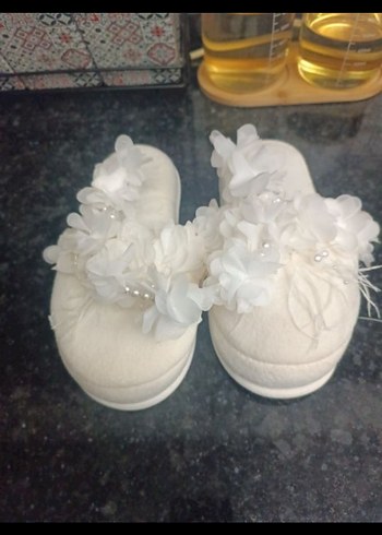 Beyaz Boncuklu Bohem Saç Aksesuarı - Görsel 2