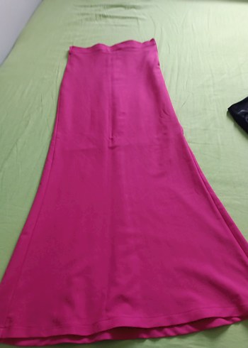 Pembe Drapeli uzun etek - Görsel 2