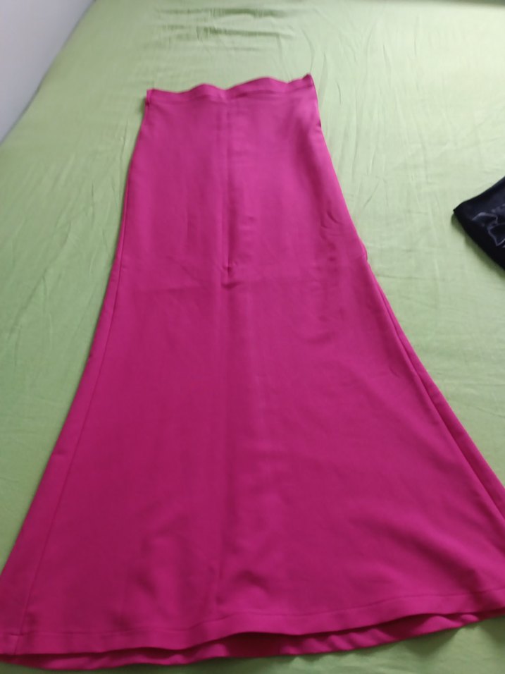 Pembe Drapeli uzun etek - Görsel 2