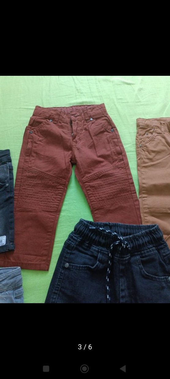 Erkek Çocuk Kahverengi Düğmeli Pantolon - Görsel 4