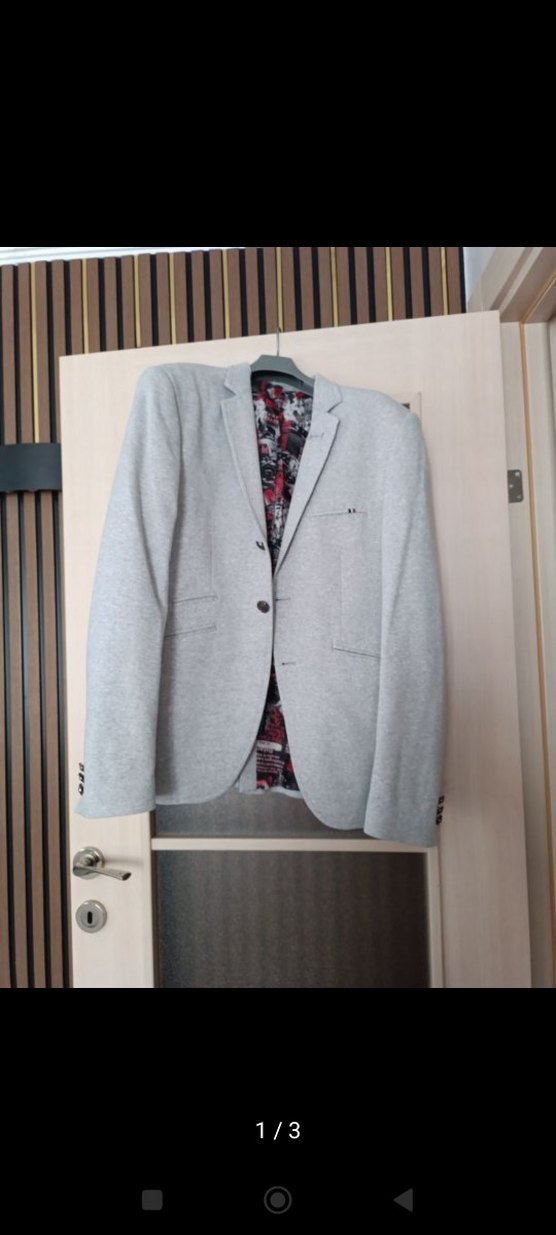 Gri Baskılı Erkek Ceket - Görsel 3