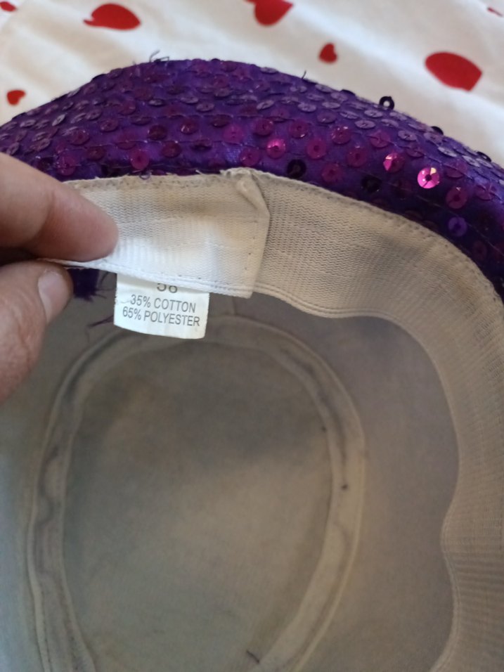 Mor Simli Kadın Şapka - Görsel 4