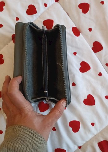 Gri Fermuarlı Kadın Cüzdanı - Görsel 3