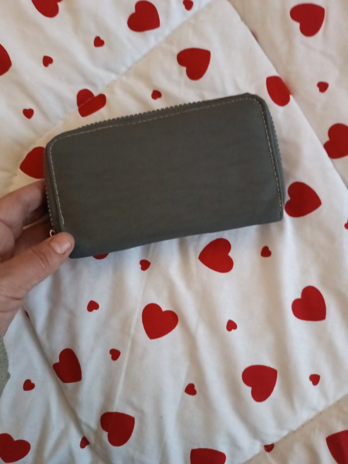 Gri Fermuarlı Kadın Cüzdanı - Görsel 4