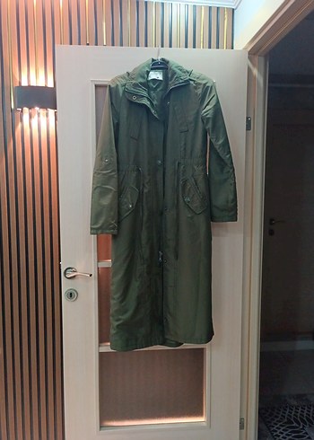 Kemerli Uzun Kadın Yağmurluk - Görsel 5