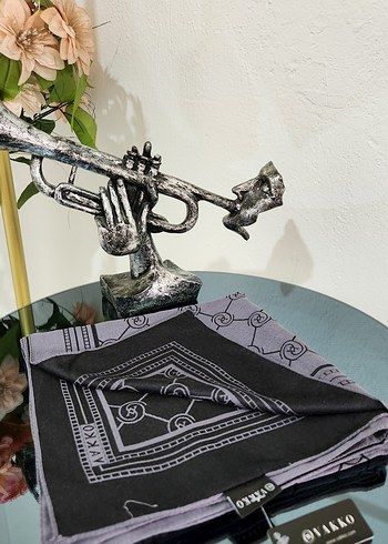 Cift taraflı kaşmir ipek esarp - Görsel 10