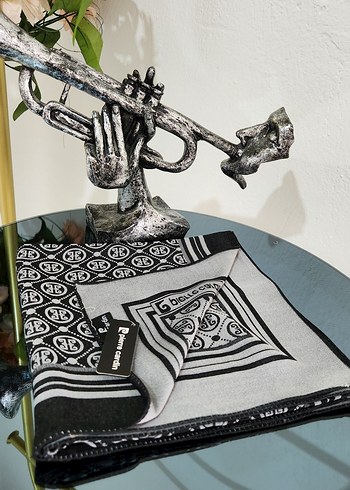 Cift taraflı kaşmir ipek esarp - Görsel 6