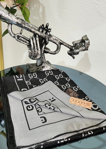 Cift taraflı kaşmir ipek esarp - Görsel 5