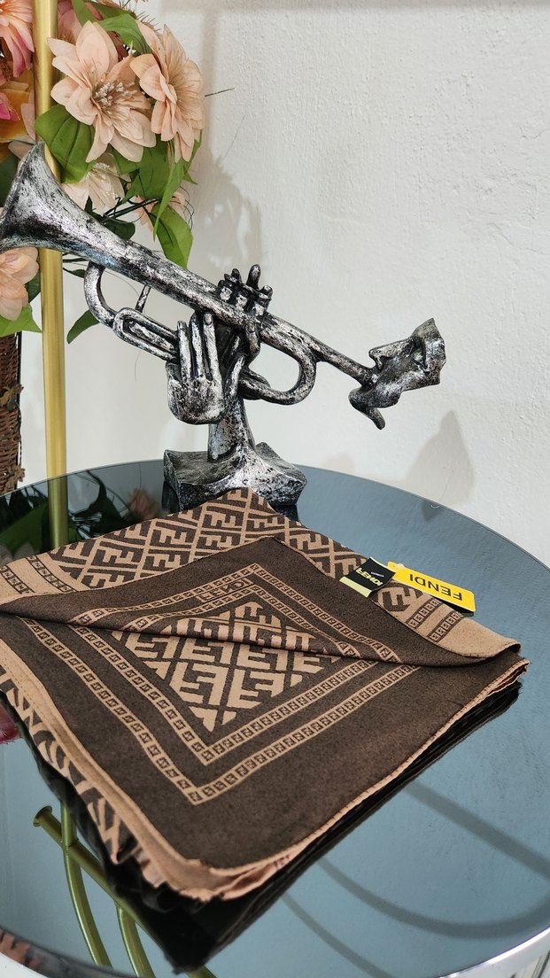 Cift taraflı kaşmir ipek esarp - Görsel 2